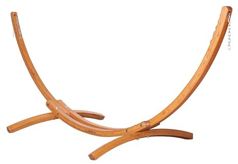 LA SIESTA® - Hängematten Gestell aus Holz für Indoor und Outdoor. Gestell aus FSC®-zertifiziertem Eukalyptus für Einzel-Hängematten (Maera Eukalyptus)