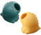 Ciieeo 2piezas Separador De Huevos De Silicona Yema Y Clara Utensilio De Cocina Práctico Y Duradero Para Cocineros Color Verde Y Amarillo