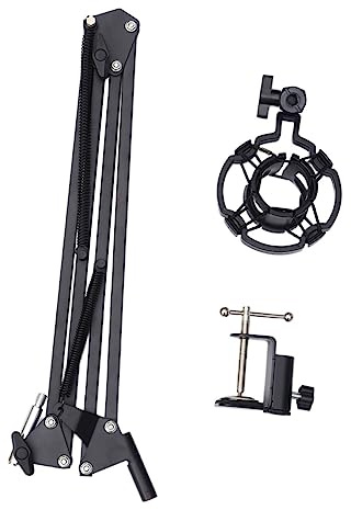 Toyvian Professionelles Mikrofonständer Stoßdämpfender Halterung Verstellbarem Schwenkarm Und Klammer Für Tischbefestigung Bis Tragbar Und Stabil Für Heim Studio-aufnahmen