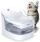PETGUGU Cat Water Fountain for Drinking, Cat Fountain with Wireless Pump, 2L Ultra-Quiet Dog Water Fountain with App Remote Control, 8-Layer filter (PF1L)