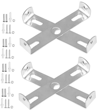CANIGHT Aufhängeplattenhalterung Verzinktes Metall Montagehalterung Für Deckenleuchten Und Wandleuchten 4 Sätze Mit Schraubensatz 100 Mm Stabil Und Vielseitig Einsetzbar