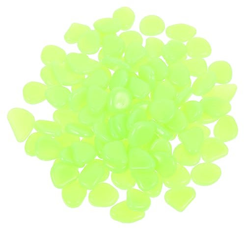 IWOWHERO 300stücke Luminous Aquarium Pebbles Leuchtende Deko-Steine Für Fischbehälter Garten Und Terrarium Langlebig Und Pflegeleicht Für Stimmungsvolle Aquariengestaltung