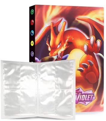 Classeur Carte, Album pour Cartes à Collectionner, Porte Cartes 4 Poche, Titulaire Livre de Protection Cartes, 30 Pages Capacité de 240 Cartes(BYV1)