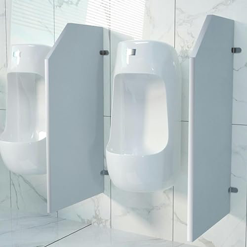 Urinal-Trennwand aus Edelstahl für öffentliche Toiletten, Wandmontage, mit Eckcode
