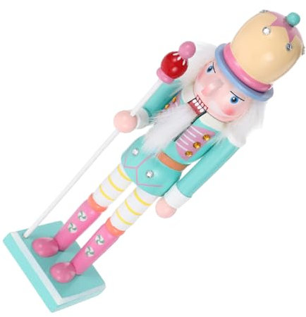 Garneck Adornos De Cascanueces Madera Color Macarrón Soldado Figura Decoración Escritorio Vacaciones Fiesta Modelo