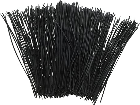 iplusmile 1000 Piezas Bridas de Alambre para Cables Plantas y Jardín de Bridas Trenzadas Reutilizables Envoltura para Cables Alambre de Flexible Galvanizado