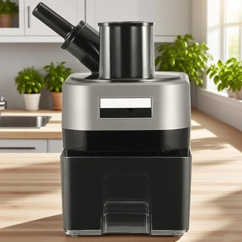 Procesador De Verduras Eléctrico 4 En 1 | Cortador De Verduras Multifunción, Procesador De Alimentos, Rebanador De Verduras Eléctrico, Picador De Condimentos Y Especias Para Uso Comercial Y Doméstico