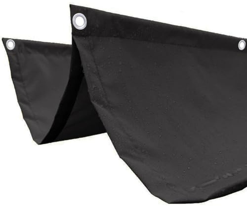 Voile d'ombrage rétractable imperméable pour pergola – Auvent d'extérieur avec kit de fils coulissants pour arrière-cour et porche, protection UV, installation facile
