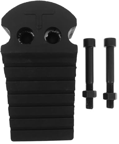FUNOMOCYA Fermaruota Auto Triangolare in Gomma Antiscivolo per Parcheggio Garage Blocchi Pesanti per Ruote Suv Atv Camion con Viti Supporto Resistente e Alta Visibilità per Sicurezza Veicoli