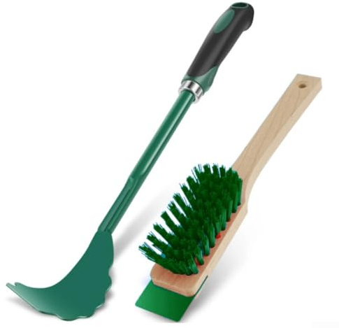 Brosse de nettoyage pour tondeuse à gazon, outil de nettoyage de lame pour les tâches de coupe, outils de jardin, fournitures de jardinage, accessoires d'entretien (vert)