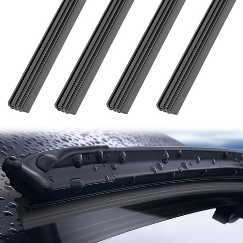 MABEIBEI 4 Stück Scheibenwischergummi für VW Passat B6 2005-2010, Autoscheibenwischer Ersatz Ersatzwischblätter Wischergummi aus Naturkautschuk