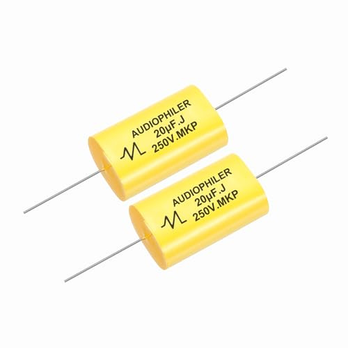 QUARKZMAN 2 Stück 20uF Hochfrequenz Frequenzweiche Kondensator 276V Audio Lautsprecher Crossover Unpolarisierter Polypropylen MKP Film Kondensator
