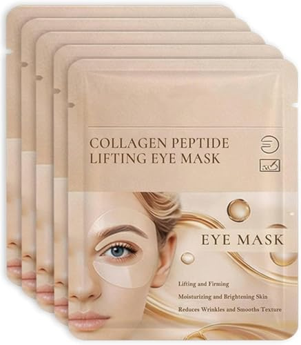 Mascarilla de colágeno para el contorno de ojos, parches de gel para el contorno de ojos, nutre, hidrata, suaviza las líneas de expresión y mejora la suavidad de la piel. Para ojeras e hinchazón