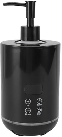 ZJchao Massage Oil Warmer Body Lotion Warmer 250ml Adjustable Temperature 30-65℃ with Smart Timer 0.5-24H & Ambient Lights for Massage Oils Creams Shower Gels (GB Plug)