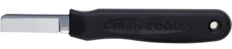 KLEIN TOOLS 44200 Cable Splicers Knife, Heavy-Duty Handle, Cutlery Steel Blade