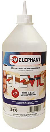 1 KG | Colla vinilica per usi generali ELEVIL45 - Collante professionale per legno