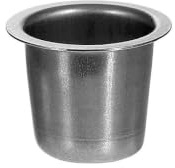Kerzenhalter konisch Silber 22mm - Tülle und Tropfenfänger einzeln oder im Set - die perfekte Kerzentülle für Spitzkerzen, Größe:Tülle 20er Set