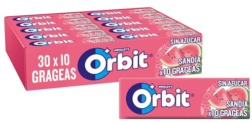 Orbit Chicle Sin Azúcar Sandía 30 Paquetes x 14g