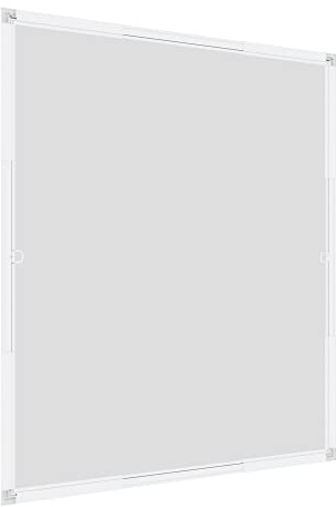 Windhager Moustiquaire Cadre Flexi Fit pour Fenetres, Fenêtres Télescopiques sans scies, 100 x 120 cm, Blanc