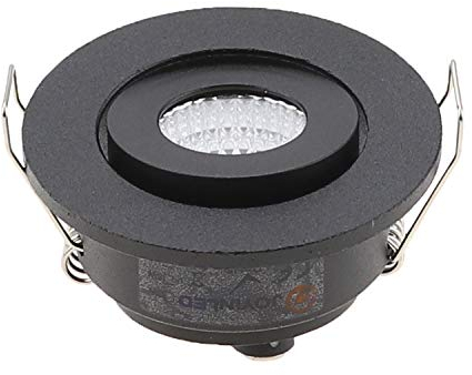 10pcs IP65 Wasserdicht 3 * 1W Innenbeleuchtung Stück hohe Qualität Schrank Beleuchtung COB Mini LED Spot Lights (Black, 3000K)