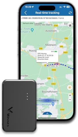 4G Mini Localizador GPS para Coche con Tarjeta SIM 1500mAH Batería 4G Rastreador Posicionamiento Antirrobo en Tiempo Real Mini GPS Tracker para Bicicleta Moto Coche con App TK903