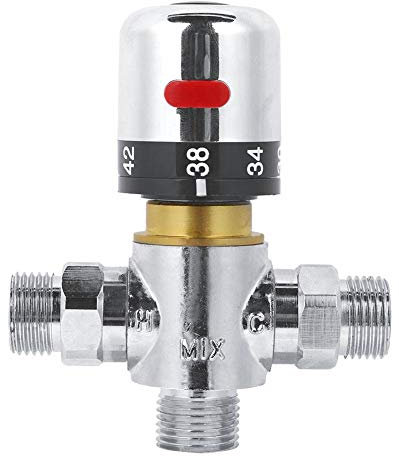 Ticfox Copper Thermostatic Mixing Valve Bathroom Constant Water Temperature Shower Faucet Thermostat