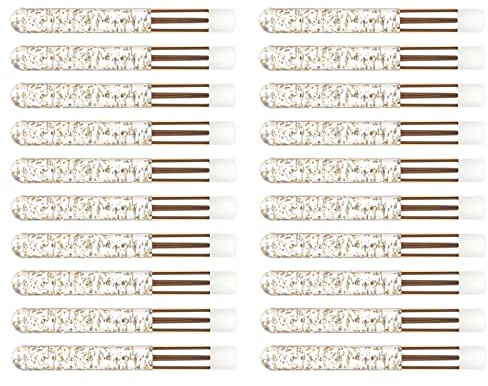 Amagogo 20 Stück Glitzer-Wimpern-Bürsten - Gold, Professionelle Make-up & Reinigungsbürsten, 9.7cm, Für Wimpern Shampoo, Tiefenreinigung & Schminken