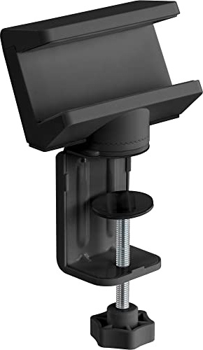 InLine® Morsetto da tavolo per ciabatta, girevole, morsetto a vite, nero