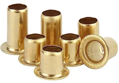 Lot de 50 rivets creux en cuivre M6 x 10 mm à travers trou Rivets de fixation en cuivre