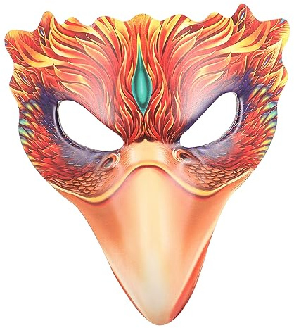 TOYANDONA Titel Karneval Vogelmaske Für Damen Realistische Halbmaske Aus Pu Für Halloween-partys Dekorative Tiermaske Für Kostüm-accessoires Für Feste Und Besondere Anlässe