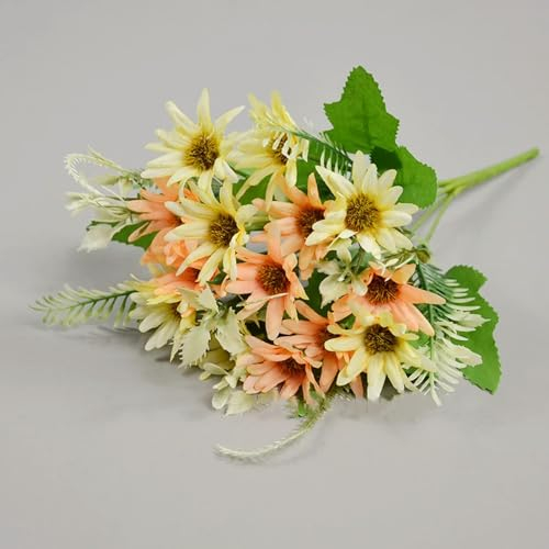 TVIVID Simulation kleine Chrysanthemen Seidenblume für Zuhause, Wohnzimmer, Dekoration, Hochzeits-Layout, Strauß, Straße, Führungen, Gänseblümchen