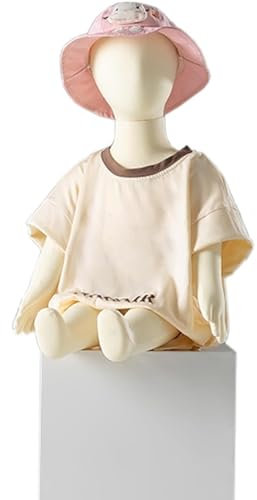 schaufensterpuppe Lebensgroße Schaufensterpuppe für Kinder, Ganzkörper, sitzend, 1–9 Jahre alt, Schneiderpuppe für Nähen für Modedesigner/Einzelhandelsgeschäft, Kleiderpräsentation(3 years old)