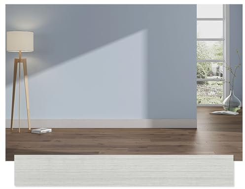 JINFEUGE 5 Pcs Baseboard Self-Adhesive Wall Stickers, 20 * 80Cm Waterproof Moisture-Proof Baseboard Wood Grain Stickers/S71