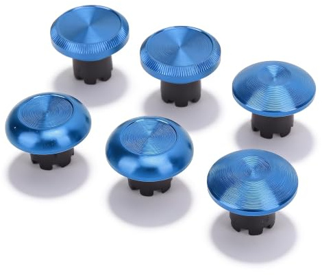 Joysticks de Remplacement for Edge, for Pro Elite, for for Pro, for Xboxone, for XboxSeries, 6 X Capuchons de Joystick, 2 X Joysticks de Remplacement (Blue)