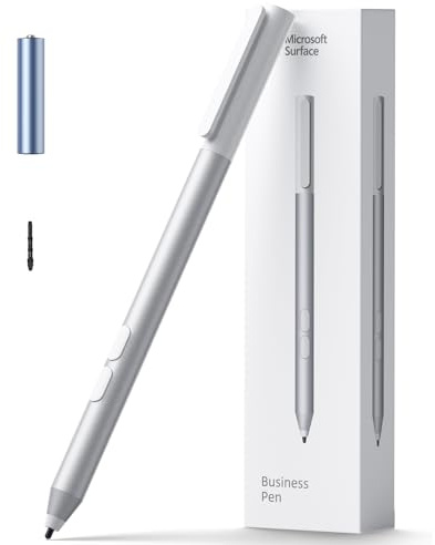 Microsoft Surface Pen - Precision Bluetooth Stylus, Long Battery Life, Customizable, Platinum for Surface Pro 11, 10, 7+, Go, Laptop, Book, Studio