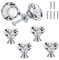 QUIIEOSKIA 6 Piezas Tiradores de muebles, pomos y tiradores, tiradores cristal，Muebles para Armario Cajóns Aparador Cocina Armario Pomos - 30 mm