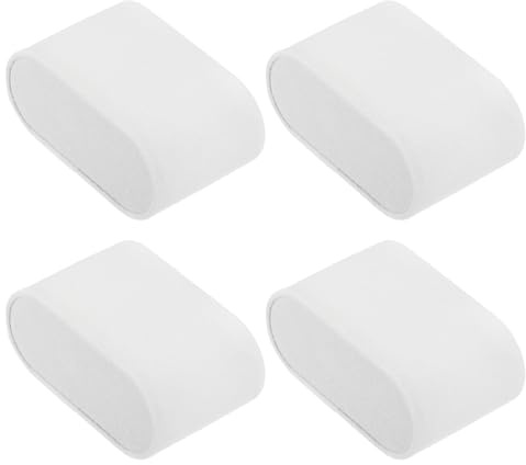 QUARKZMAN 4Pcs 2.8x1.7x1.2 Pollici Cuscini in Flanella per Bracciali Bianco | Cuscino per Display e Conservazione per Orologi Bracciali Gioielli, Cuscino Display per Orologi