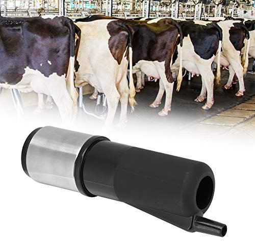 ANGGREK Caza de Orde?o Caza de Succi¨®n de Vaca de Vaca para Granjas Lecheras con Concha de Acero Inoxidable F¨¢cil de Ensamblar y Mantener (Negro (HL-MP27B))