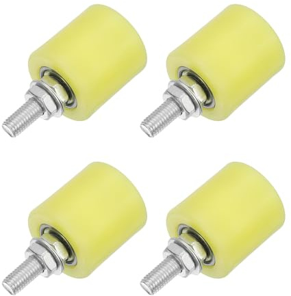 4 roues en nylon pour portes coulissantes, ensemble de rouleaux de support de porte, guidage universel de porte coulissante avec roulement scellé pour portes coulissantes, 40x44mm