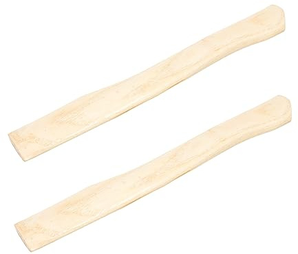 FUNOMOCYA 2pcs Wooden Replacement Hatchet Handle Natural Wood Grip for Outdoor and Carpentry Use Ergonomic Design Compatible with Various Axes and Easy to Install