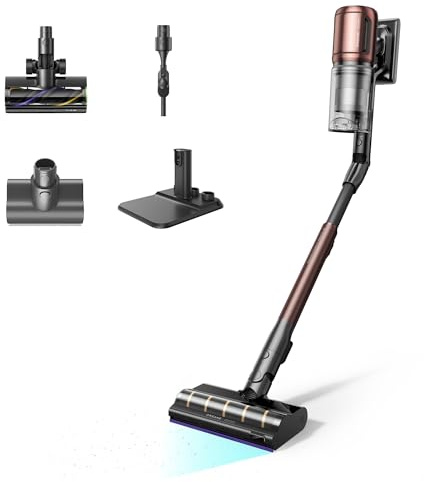 dreame V30 Aspirapolvere senza Fili, 30.000 Pa/330 AW, 0 mm dai Bordi | Pulizia senza Grovigli, Pieghevole 90°, Estensibile 4 Posizioni, Pulizia di Tappeti e Pavimenti Duri, Autonomia 90 min
