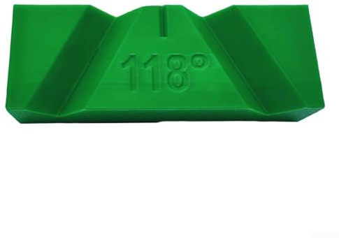 Herramienta de guía de afilado de brocas, juego de plantillas de molienda manual con ángulos ajustables de 118 y 135 grados, compatible con amoladora de banco para equipos de taller (verde 118°)