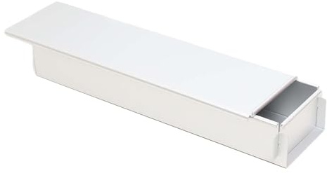 OJREEUB Molde rectangular de aluminio para tartas de queso, para herramientas de horneado, cocina, pastelería, 41,7 cm, color plateado