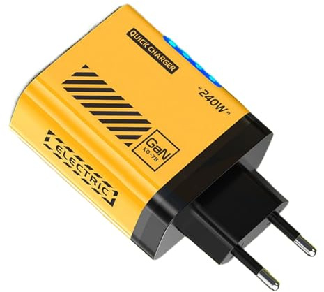 Holdes USB-laddare block – snabbladdning väggadapter med 5 USB-portar | grenuttag med flera uttag för vardagsrum badrum kontor
