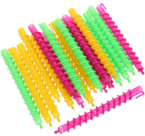 100 Stück Spiral Dauerwellenwickler, Abs Haarstyling für Frauen | Zufällige Farbe, Sanftes Design gegen Verrutschen, Geeignet für Verschiedene Frisuren Heim und Salon