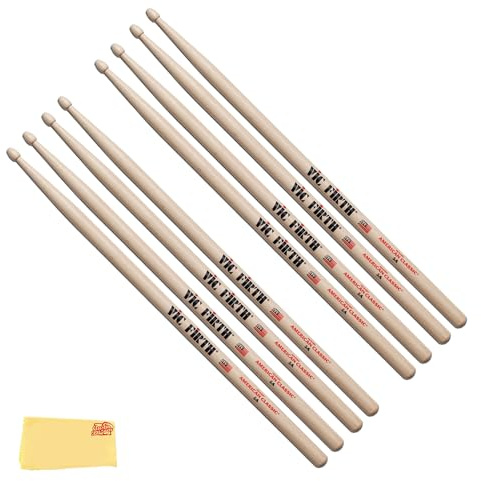 VIC FIRTH P5A.3-P5A.1 American Classic Pack 4 x 5A Baqueta