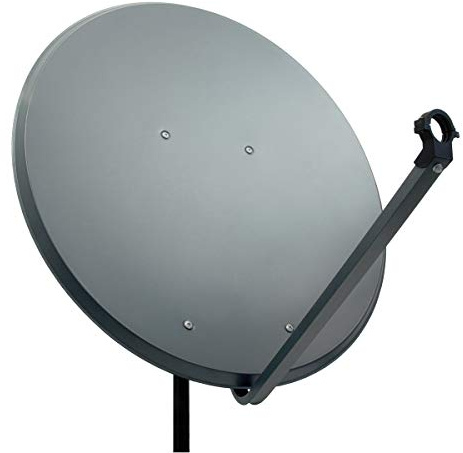 Premium X PXA100 Satellitenschüssel 100cm Aluminium Anthrazit Satellitenantenne SAT Spiegel mit LNB-Tragarm und Masthalterung