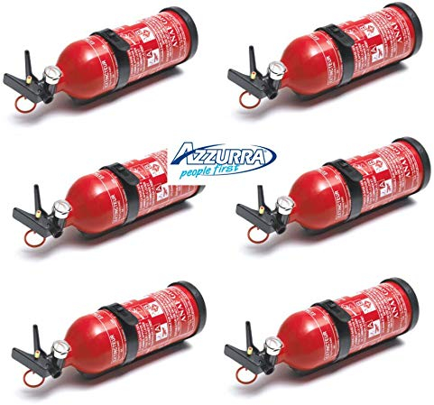 ANAF Group Offerta 6 Estintori a Polvere 1Kg omologati con Staffa e manometro - Promo