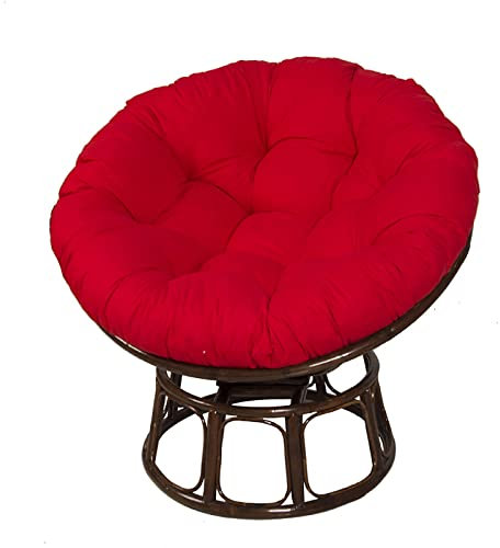 SRHMYWGY Hängesessel Kissen Hängestuhl Lounge Hängekorb Schaukel Sofakissen für Rattan Hängeschaukel Polster Hängekorb Schaukel Korb Schaukelkissen Rückenkissen (red 180cm/70.86in)