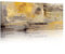 Marco de Madera Abstracto Amarillo Mostaza Gris Grande Cuadros Decoracion Salon Modernos Pintura Lienzos decorativos Cuadros Decorativos Salón Dormitorio Comedor Oficina Listo para colgar 120x50cm